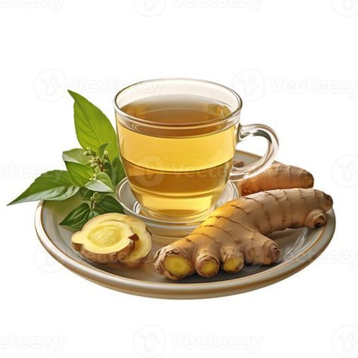 nước trà gừng ấm